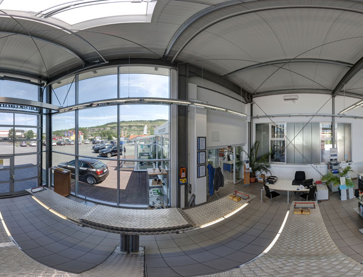 Panoramafotografie Autohaus Haberbosch